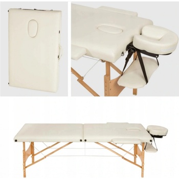 tectake 404376 skládací masážní lehátko somwang, s 7,5 cm polstrováním - černá