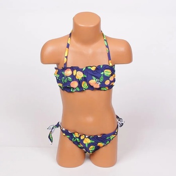 Image 1 of Детски бански в тъмносиньо с портокали и къдри