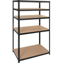 Bigstren Regál 180 x 100 x 60 cm 5 polic černý 27510