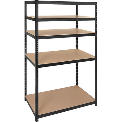 Bigstren Regál 180 x 100 x 60 cm 5 polic černý 27510