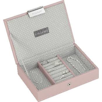 Stackers Ковчеже за бижута Stackers с капаче минi розово-сиво (70810)