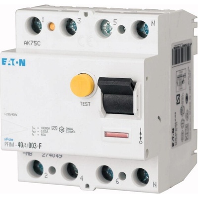 Eaton PFIM-40/4/003-G/F 4-pólové 40 A 0.03 A 230 V 187456