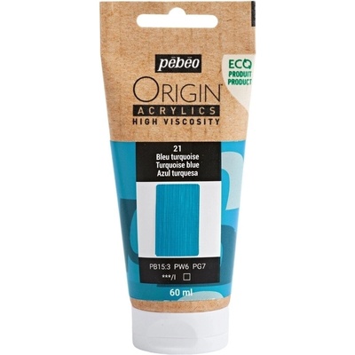 Pébéo Origin АКРИЛНА боя Turquoise Blue 60 ml 1 бр (817021)