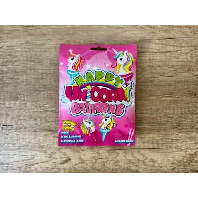 Happy Unicorn Balloons Práskací bonbóny 8 g