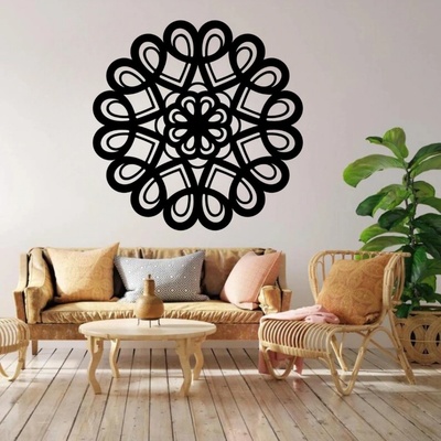 Karls DESIGN Drevená mandala na stenu - Sirius II - 50cm