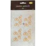 Galeria Hobby 16pcs zlote acrylic clips