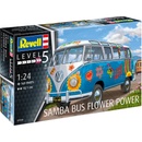 Колички Revell Сглобяем модел Revell Съвременни: Автомобили - VW T1 Samba Bus Flower Power