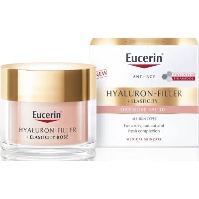 Eucerin Hyaluron-Filler + Elasticity Rose Озаряващ дневен крем, SPF30, 50 ml