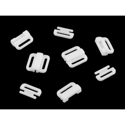Prima-obchod Plavkové zapínání šíře 10 mm plastové, barva 2 bílá