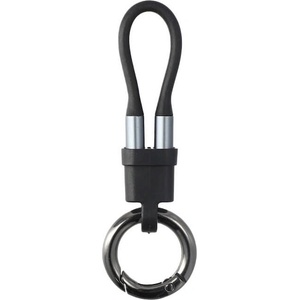 4smarts USB-C към USB-C кабел ти  ключодържател за всички устройства с USB-C - 4smarts KeyRing USB-C to USB-C Cable (черен) (bulk) (541926)