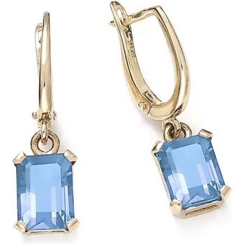 Blink-Blink náušnice zo žltého zlata s Topásom 3470ZToG