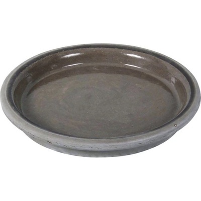 Miska pod kvetináč Disko, ⌀ 28 cm, 3,4 cm, pálená hlina, čiernosivý, 002228ČM