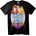 NOONEBRAND Тениска Близнаци Греди - 2XL, Black