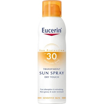 Eucerin Sun Spray Transparent Dry SPF30 200ml - White