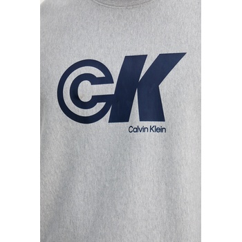 Calvin Klein Суичър Calvin Klein Jeans мъжки в сиво с принт LV04RC840G (LV04RC840G)