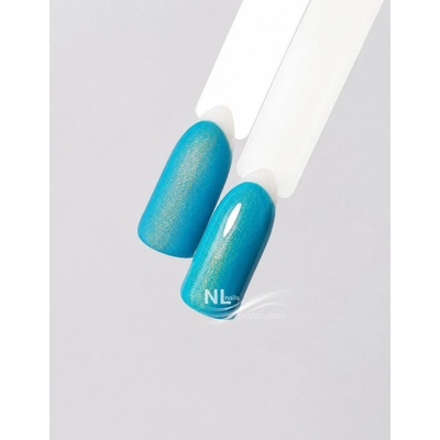 NL nails professional Uv Led metalický barevný gel Metalic Tiffany blue gold 5ml