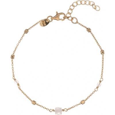 Alisia Pozlacený náramek s korálky měsíčního kamene AL4099.01.052