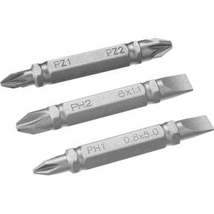 STANLEY - Комплект от 3 двустранни битове, дължина 48 мм STA61381-XJ (STA61381-XJ)