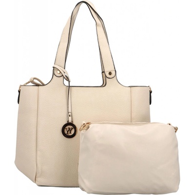 Elegantní sada: kabelka přes rameno a crossbody Phyllis béžová