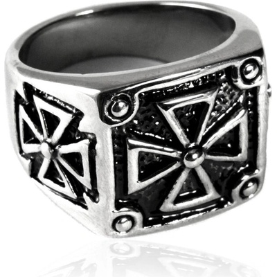BM Jewellery Pánský prsten z chirurgické oceli keltský kříž S83085