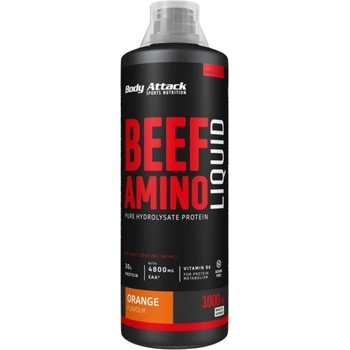 Image 1 of Body Attack Beef Amino Liquid [1000 мл] Портокал