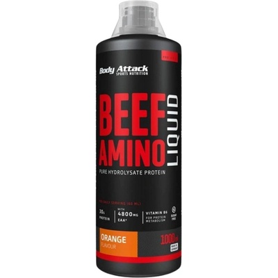Body Attack Beef Amino Liquid [1000 мл] Портокал