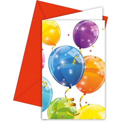 Procos Pozvánky Trblietavé balóny