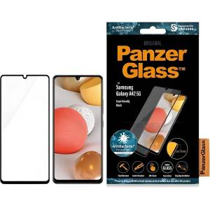 Panzer антибактериално стъкло за Samsung Galaxy A42 5G - Черен KP19799