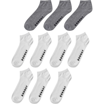 Donnay Детски чорапи Donnay 10 Pack Trainer Socks Children - White
