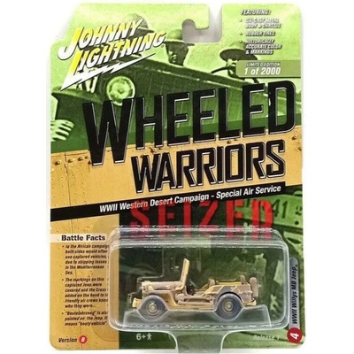 Willys MB Jeep zaprášený Johnny Lightning 1:64