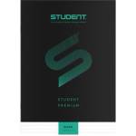 ICO Тетрадка, с телбод, A4, правила, 32 листа, ICO "Student Premium", "81-32", черна 7500107005 (7500107005)