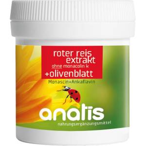 anatis Naturprodukte Червен ориз + маслинови листа - 60 капсули