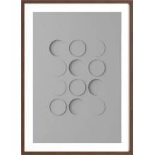 Idealform Poster no. 3 Shadow forms Barva: Silver grey, Velikost: 500x700 mm