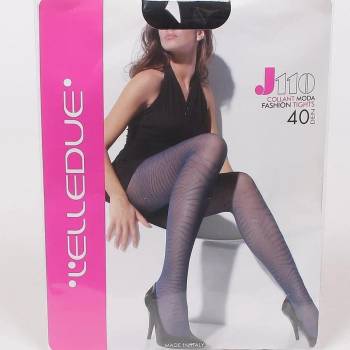 Image 1 of Фигурален чорапогащник в черен цвят 40 den