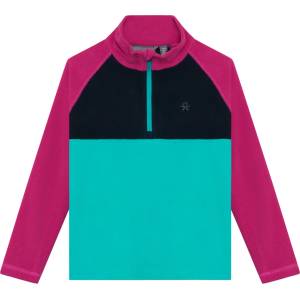 Color Kids Детски поларен пуловер Color Kids Kid's Fleece Pulli Colorblock Fleece jumper - Wild Aster - размер 140 (EU) (704-6328-0419)