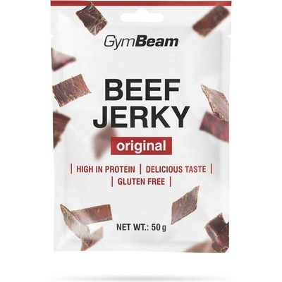 GymBeam Sušené maso Beef Jerky originál 50 g