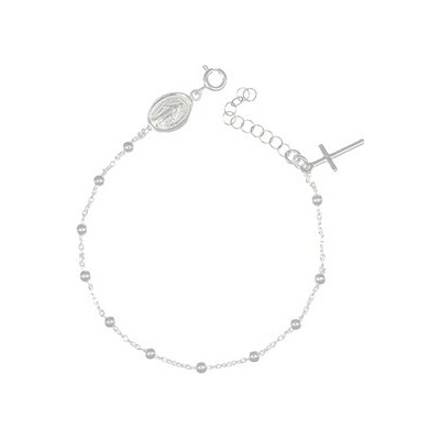 Nubis stříbrný náramek s křížkem NB-1190