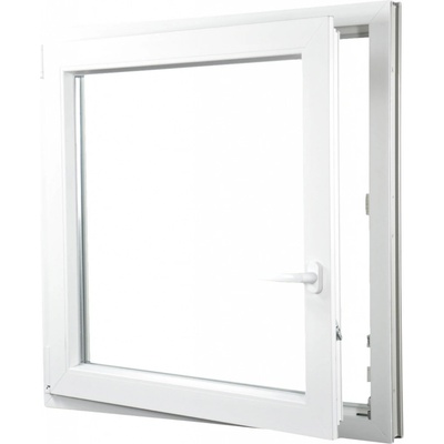 Aluplast Plastové okno jednokřídlo bílé 1100 x 1200 mm Levé, Dvojsklo Ug= 1,1