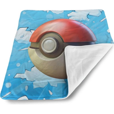 Sablio Detská deka pre bábätko Pokemon ball Obloha
