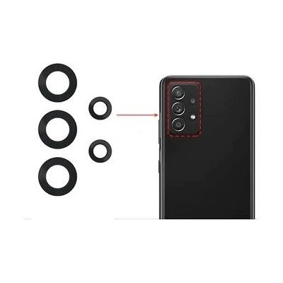 Sklíčko zadní kamery Samsung A526, A525 Galaxy A52 5G, A52 4G - bez rámečku – Sleviste.cz