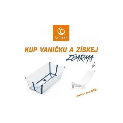 Stokke Flexi Bath X Large vanička Transparent Blue