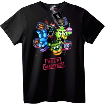 NOONEBRAND Тениска FNAF Нужна е помощ - L, Black