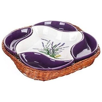 Banquet miska v košíku LAVENDER 5 dílů 28 cm