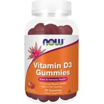 NOW Vitamin D3 Gummies 1000 IU [90 желирани бонбони] Ягода
