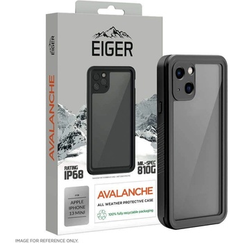 Eiger Avalanche Case - ударо и водоустойчив кейс за iPhone 13 mini (черен)