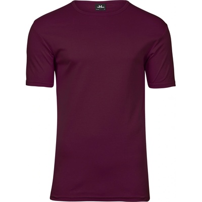 Tee Jays Silné bavlněné tričko Interlock Vínová