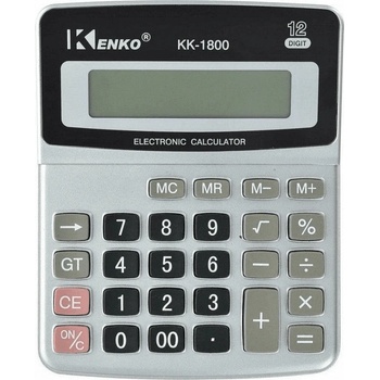 Калкулатор 12 разряден, двойно захранване КЕНКО kk-1800