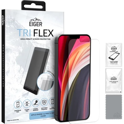 Eiger Eiger Tri Flex High-Impact Film Screen Protector (1 Pack) for Apple iPhone 12/12 Pro (EGSP00630)