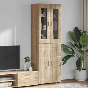 vidaXL Висок шкаф FLORIN 60 x 35 x 182 см Сонома дъб (3397916)
