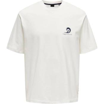 Only & Sons Тениска 'MILO' бяло, размер XXL